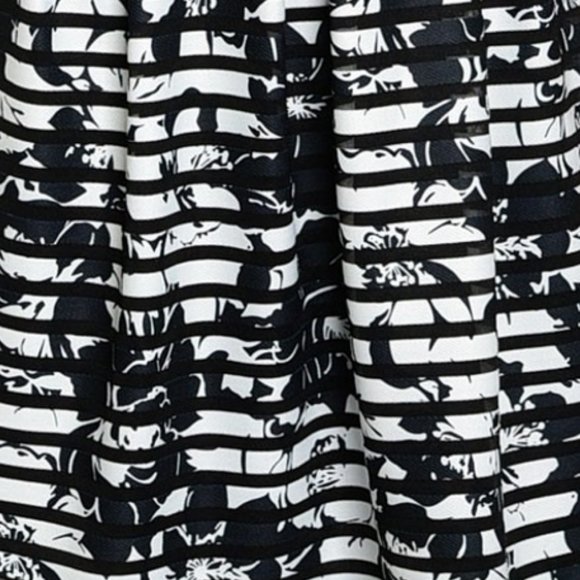 Floral Stripe Mix Print Sleeveless Dress - Picture 5 of 6